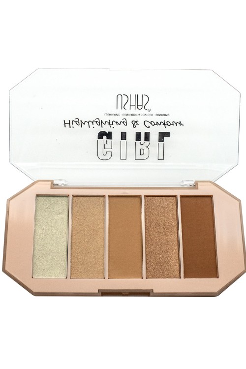 USHAS Παλέτα Girl Highlighter & Contour No 3