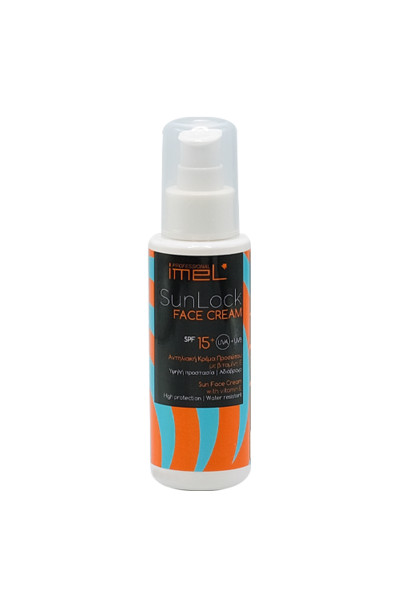 Αντηλιακή Κρέμα Προσώπου Imel SunLock SPF 15 100ml